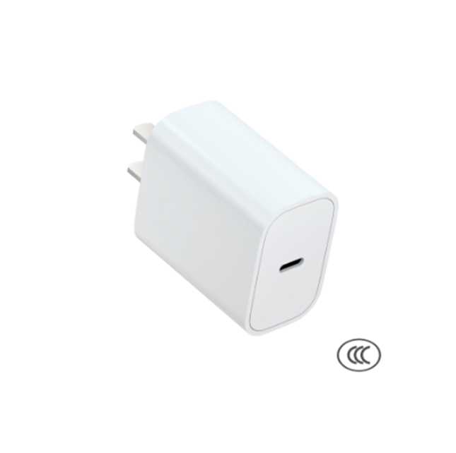 25W PD European Fast Charger Color Box, вход AC 100-240V, белый
