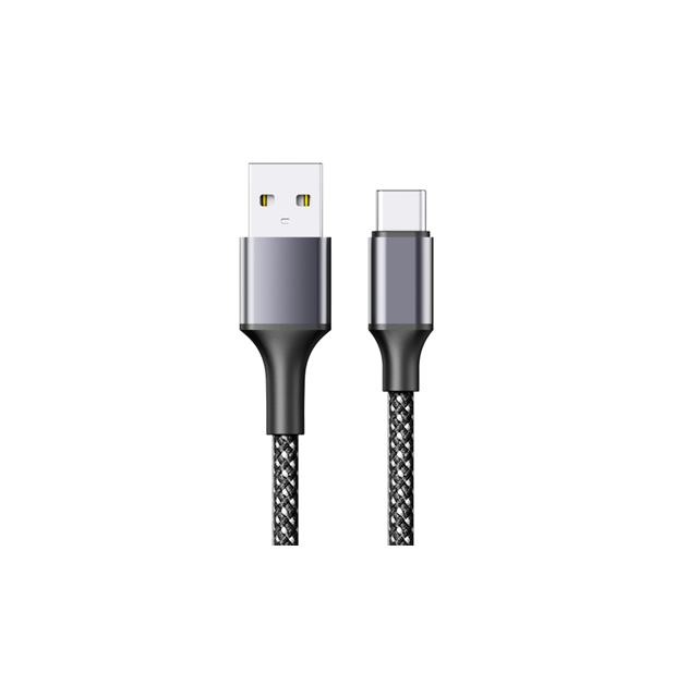 USB2.0 магнитно-вытягиваемый кабель быстрой зарядки, тип C до A, 3A/480Mbps, 1M с плетеном