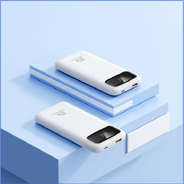 10000 мАч 22,5 Вт умный дисплей Power Bank, Тип-С PD быстрая зарядка, цифровой экран и авиакомпания одобрены