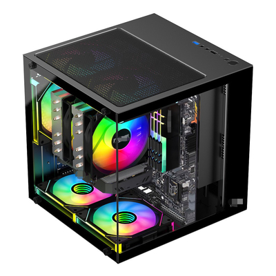 MATX/ITX PC Case поддерживает графические карты до 320 мм CPU-охладители до 165 мм 1 HDD 2 SSD 3 X 12CM Вентиляторы за деньги